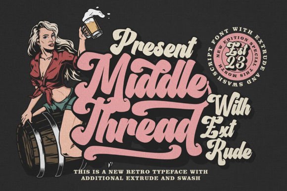 Middle Thread: A Retro Script for Modern Design Impact